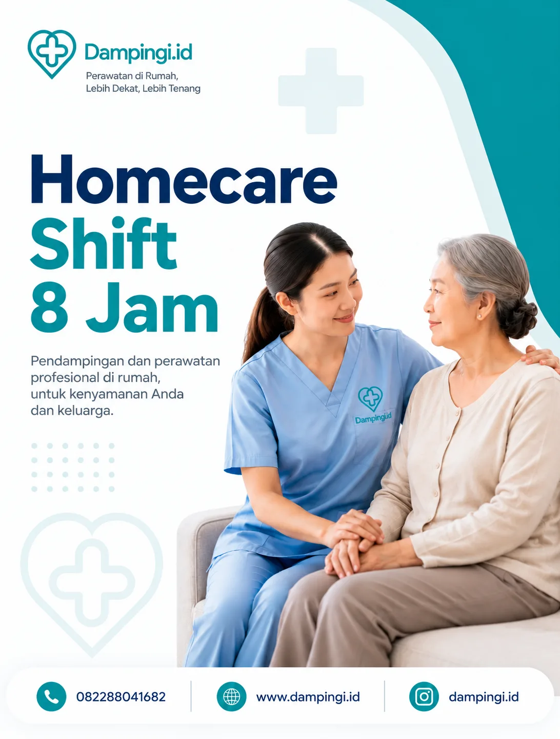 Sewa Homecare shift 8 jam Dampingi.id di Padang | Dampingi